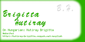 brigitta hutiray business card